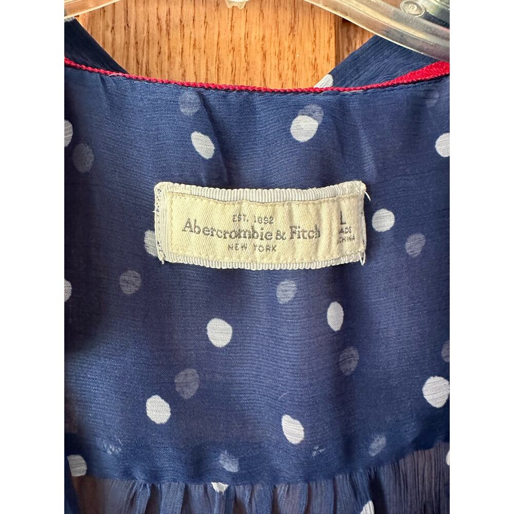 Abercrombie & Fitch Sleeveless Blouse Sheer Large - Picture 4 of 5